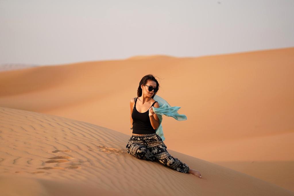 Movie poster of a vast desert landscape with a lone wanderer